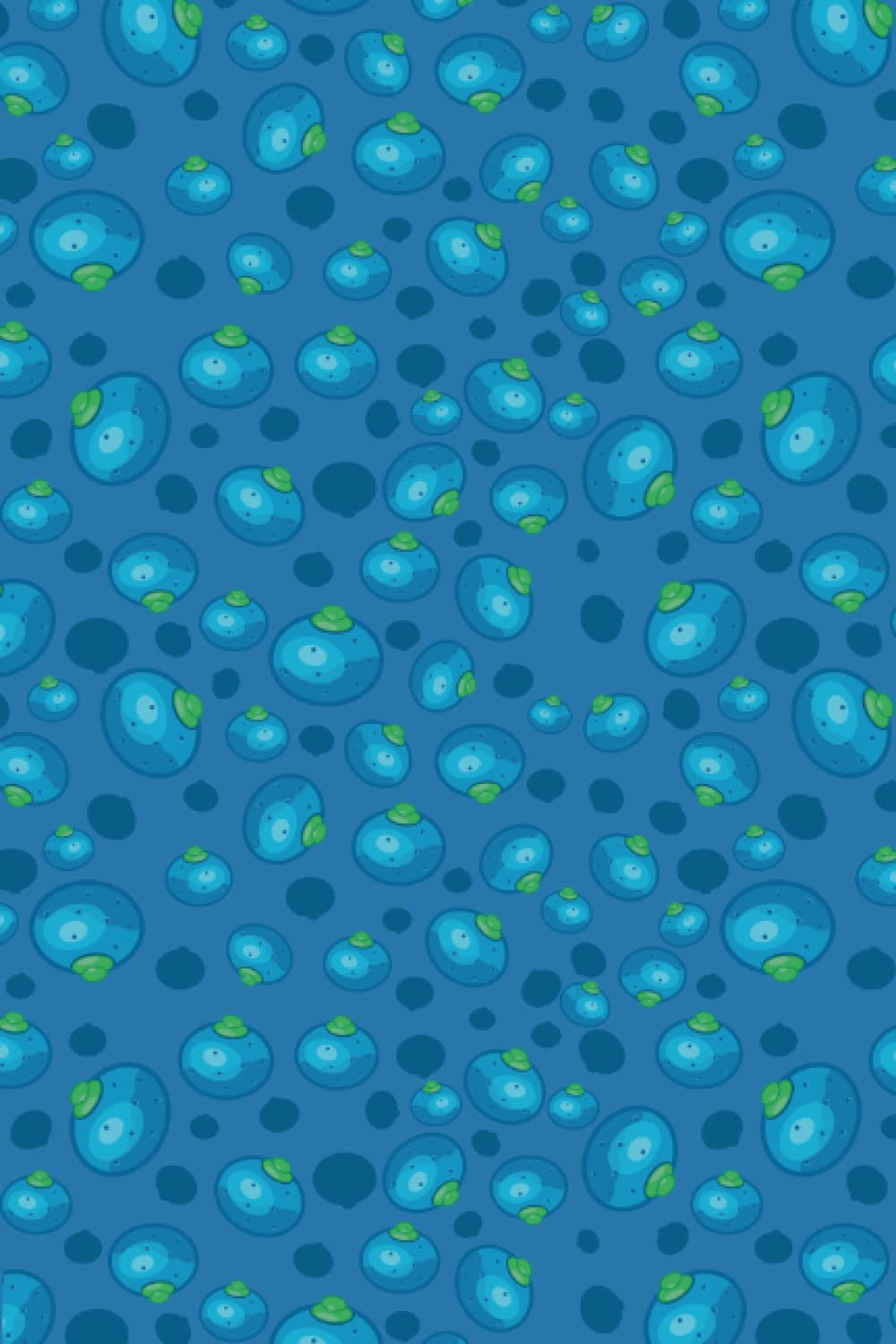 Falling berries: Falling blue berries journal 6x9 (Nuts and berries)