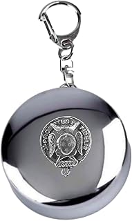 Carruthers Scottish Clan Crest Folding Cup Key Chain (Sterling Silver)