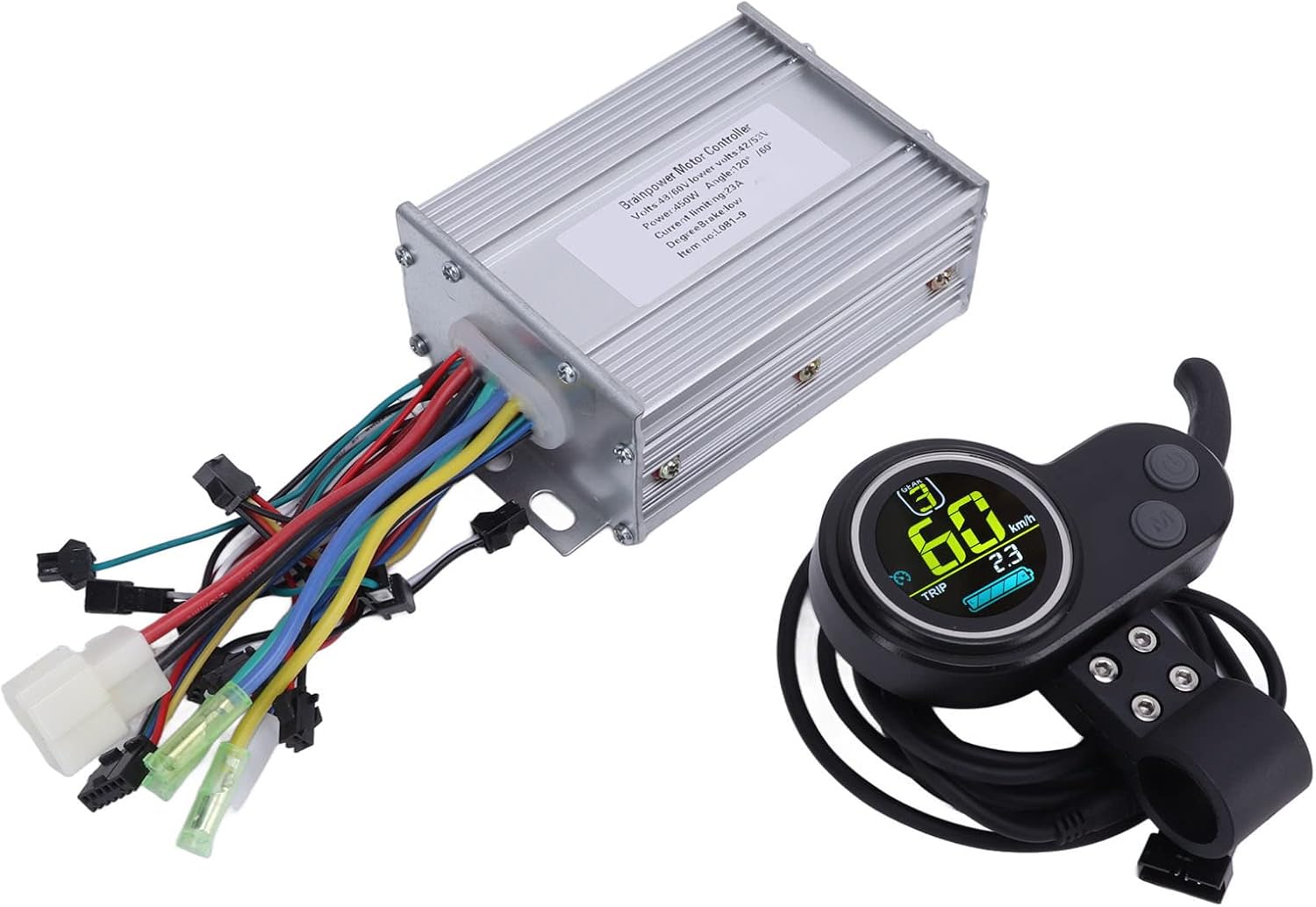 Motor Controller Kit, 48V 60V Great Heat Dissipation LCD