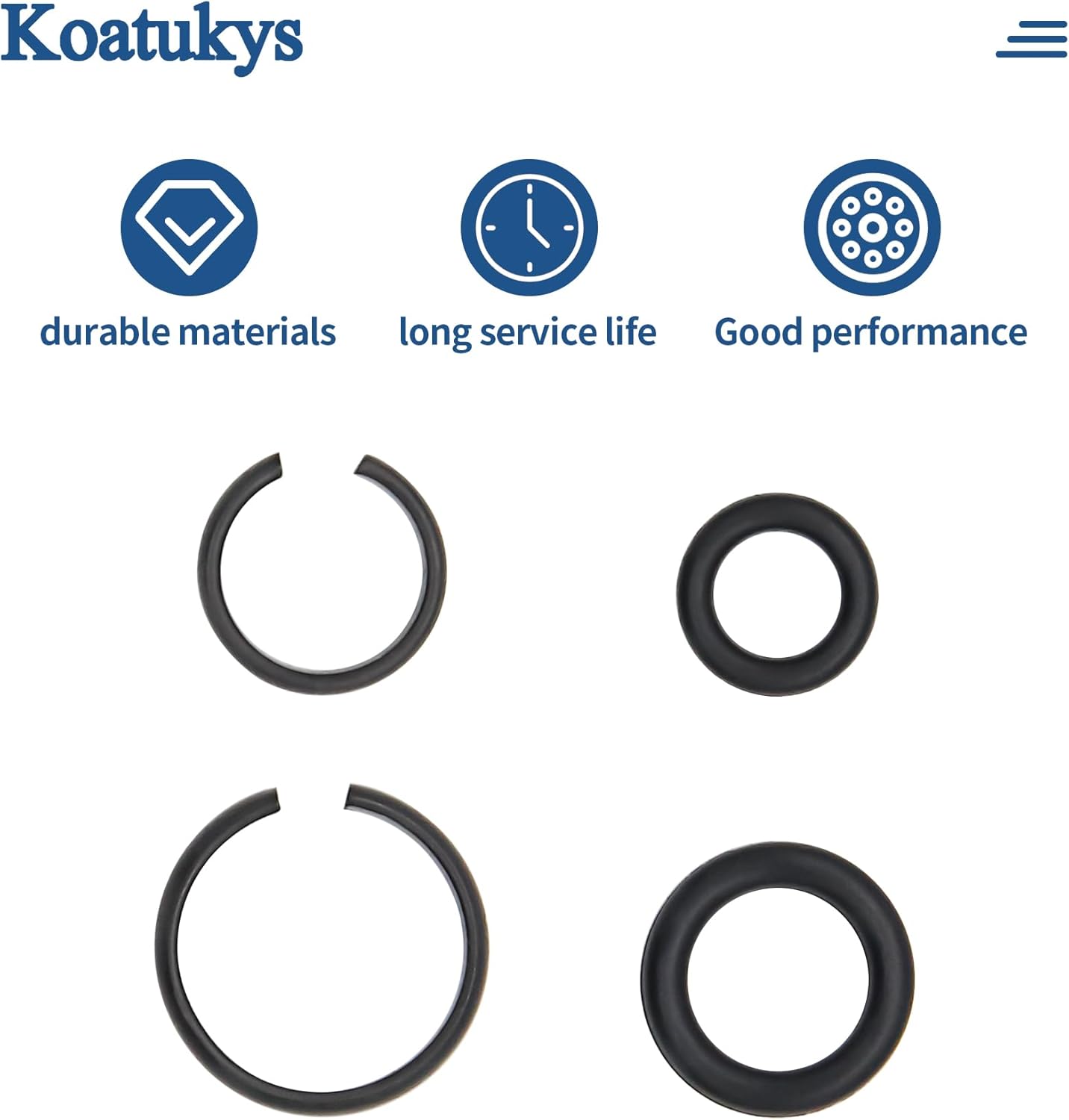 5 Sets 3/8" and 5 Sets 1/2" Impact Retaining Ring Wrench Socket Clip with O-Ring Fits Replacement Pneumatic Type Impact Wrench Square Drive Socket Retainer Ring