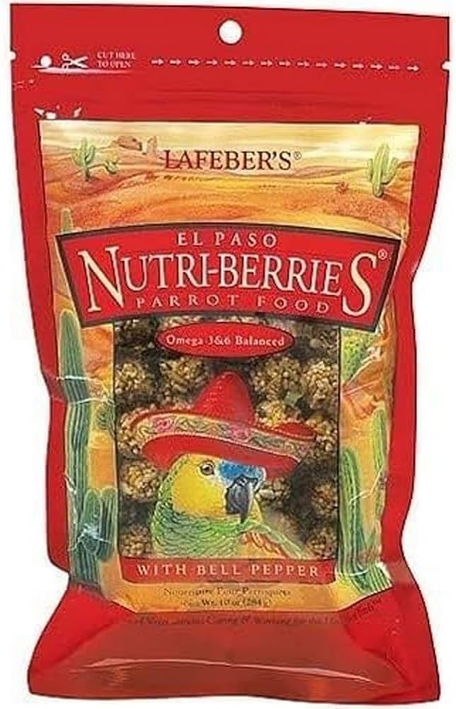 El Paso Nutri-Berries 10oz for Parrots of All Ages, Bird Owners, Parrot Owners, Bird Food Berries, 280g