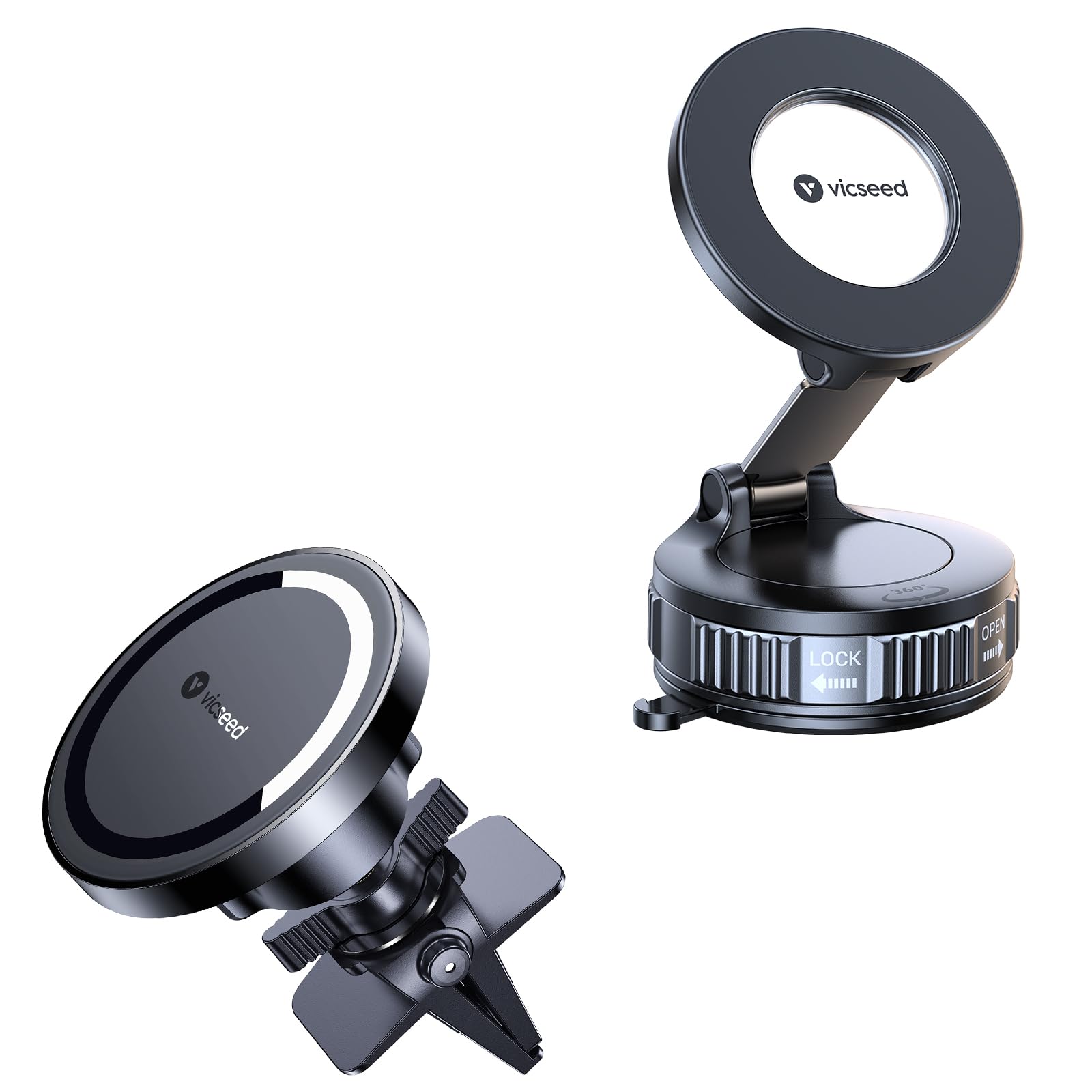 VICSEED for Magsafe Car Mount Vent Vacuum Magnetic Phone Holder