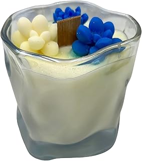 Bougie Parfumée Citronnelle et Verveine, Bougie Fantaisie Fait Main, Bougie Cadeau personnalisée pour Elle, Bougie Soja parfumée, Artisanale