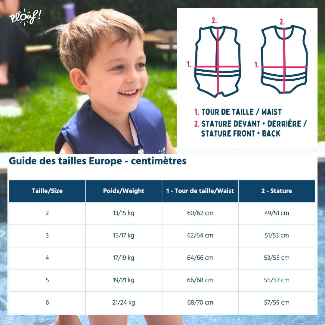 Maillot de Bain Flottant pour garçon et Fille :Tortue - Maillot bouée - Combinaison Flottante - Gilet Flottant Confortable pour la Sécurité et l'Apprentissage de la Natation
