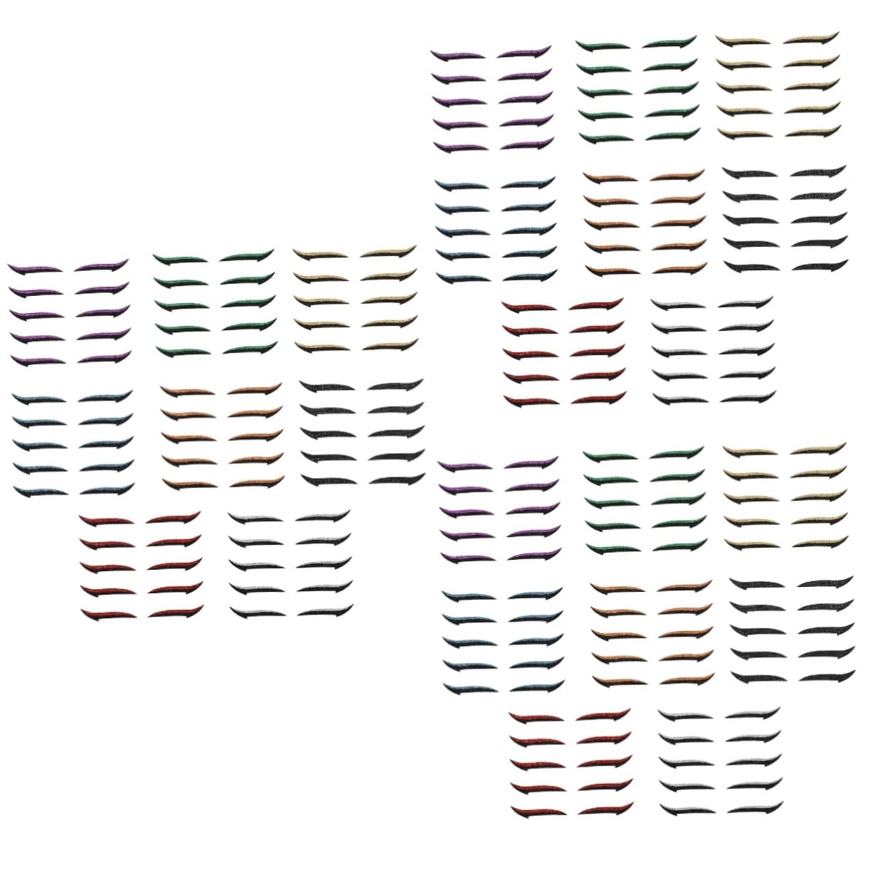 Healvian 120paia Eyeliner Stickers Riutilizzabili e Autoaderenti Di Sticker Per Ombretto e Makeup Per Ogni Occasione Per Halloween Feste e Cosplay Adatto Tutti Tipi Di Occhi