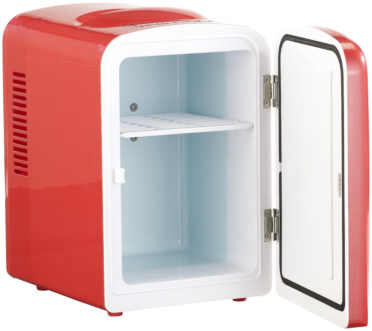 Rosenstein & Söhne Kleiner Kühlschrank: Mini-Kühlschrank mit Warmhalte-Funktion, 4 Liter, für 12/230 Volt, rot (Mini für Dosen, Kfz, Ganz)
