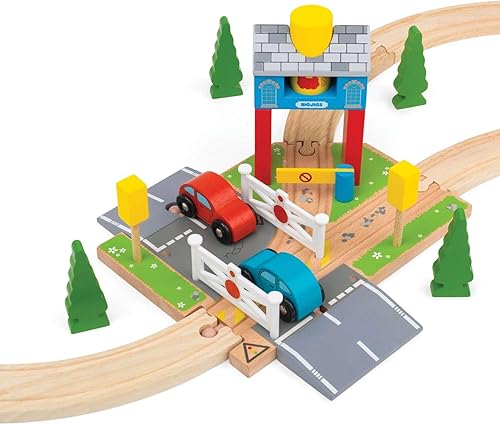 Miniatura 4 de Bigjigs Rail Túnel de caja de señales, accesorios de tren de madera, túneles para trenes y juegos de ferrocarriles, juguetes clásicos para niños,
