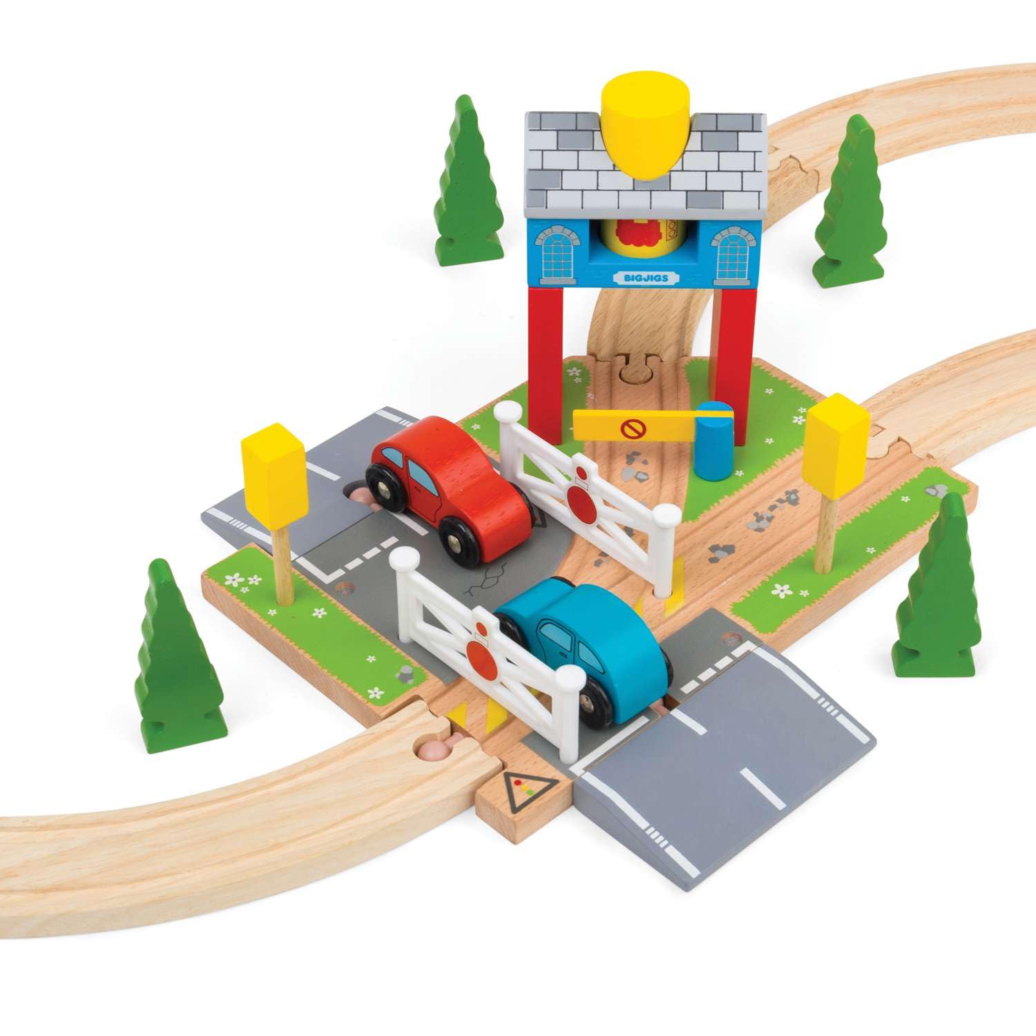 Bigjigs Rail Signal Box Tunnel, Wooden Train Set Accessories, Tunnels For Trains & Railway Sets, Classic Kids Toys - Image 4