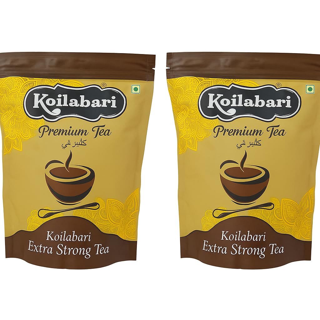 Koilabari Premium Tea Extra Strong | 500g x 2 Pouch (1kg) | With 2 FREE Steel Bowls | Strong & Aromatic Assam Tea-picture-18