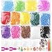 6900+ New Rainbow Rubber Bands Bracelet Kit, 2020 New Loom Bands in 14 Colors- Great Gift for Handicraft Lovers & Kids. No Loom Board Included.