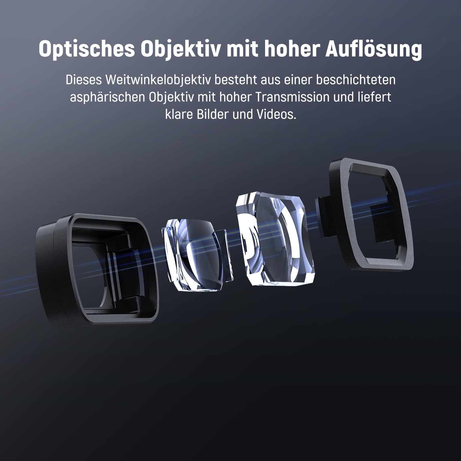 NEEWER 0,75x 108° Weitwinkelobjektiv kompatibel mit DJI Osmo Pocket 3 / Pocket 4 / Xtra Muse, HD Magnet Asphärenobjektiv für Actionkameras, LS-45