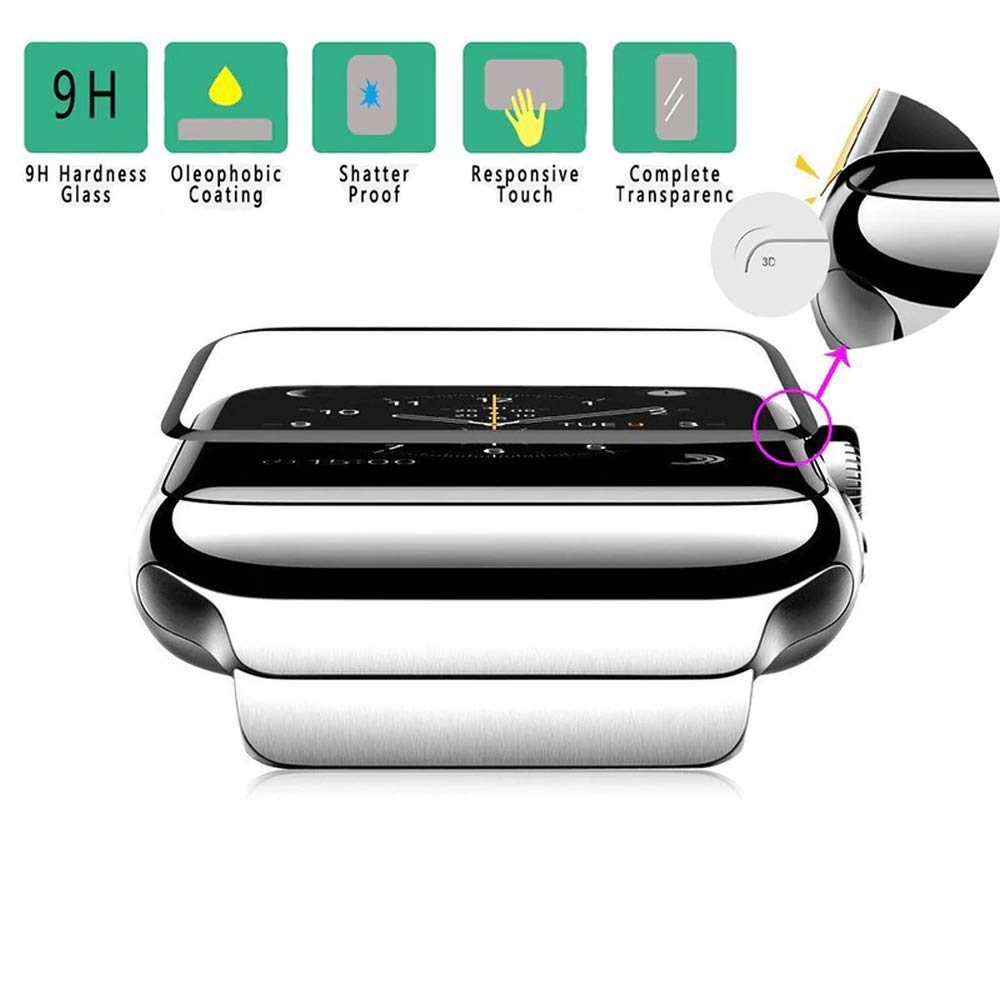 Apple Watch Series 4 40 mm 4D superficie curva 9H Protector de Pantalla para Apple Watch Series Watch