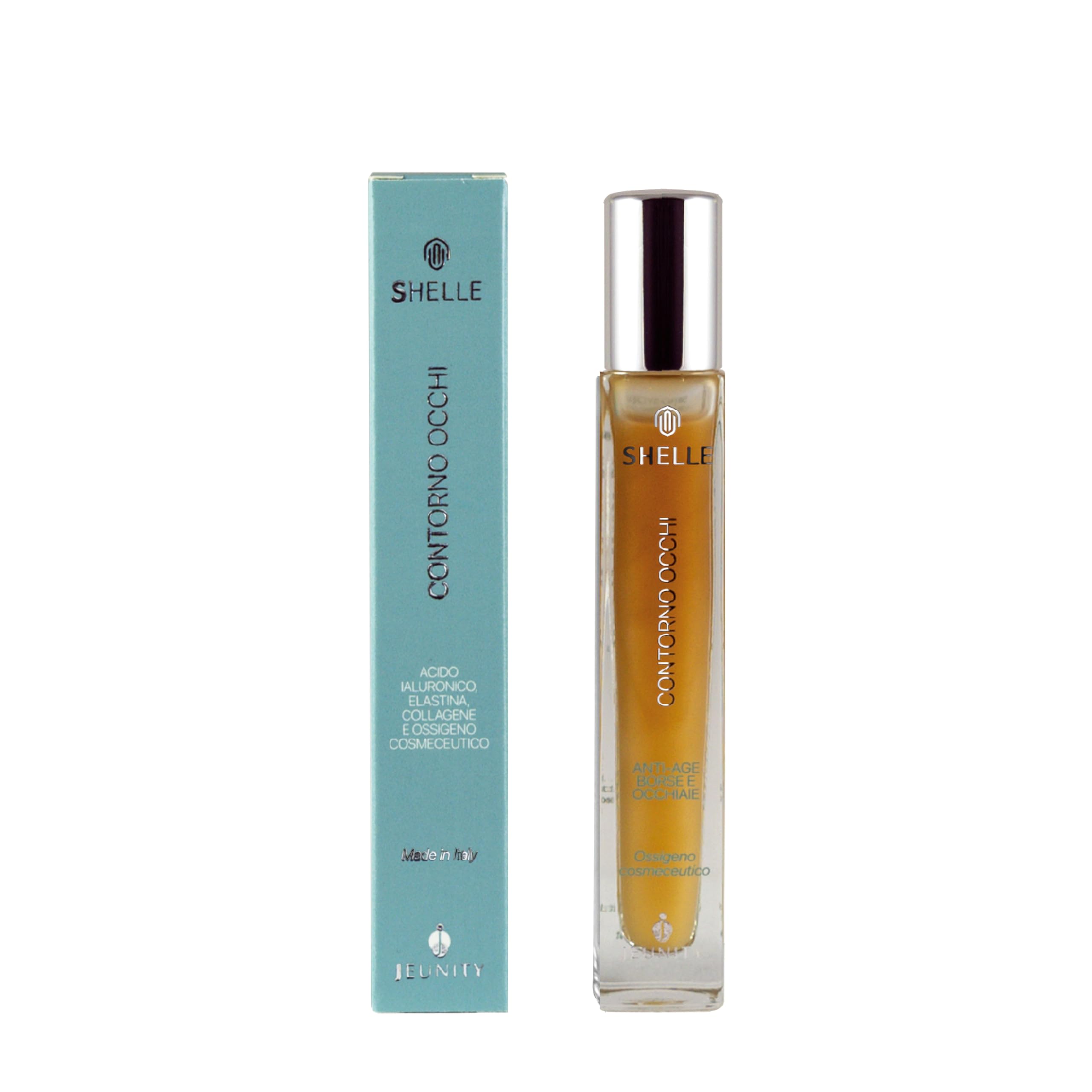 Jeunity Shelle Cosmeceutical Contorno de Ojos con Oxígeno-Ozono. El secreto para una mirada radiante y revitalizada.10ml