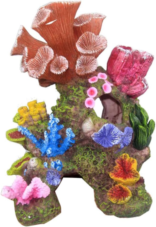 HANABASS Aquarium Rockery 1pc Fake Adornment Simulated Coral Reef Reef Landscape Fish Tank Decor Nautical Decor