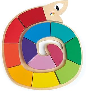 Tender Leaf Toys - Colour Me Happy - 13 Pieces Educational Colour Sorting Wooden Puzzle Toy with 3 Dimensional Shapes Underneath - Early Learning and Preschool Teaching Materials for Children 3+