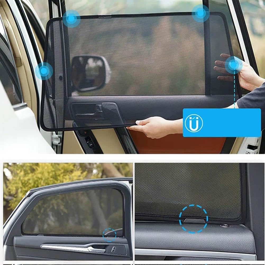 Autozonwering Voor Kia Voor Sorento Voor MQ4 2020-2023 Zijruit Zonnescherm Vizier Magnetische Auto Zonnescherm Achter Voorruit gordijnen Shield zonnescherm auto(2PCS Train