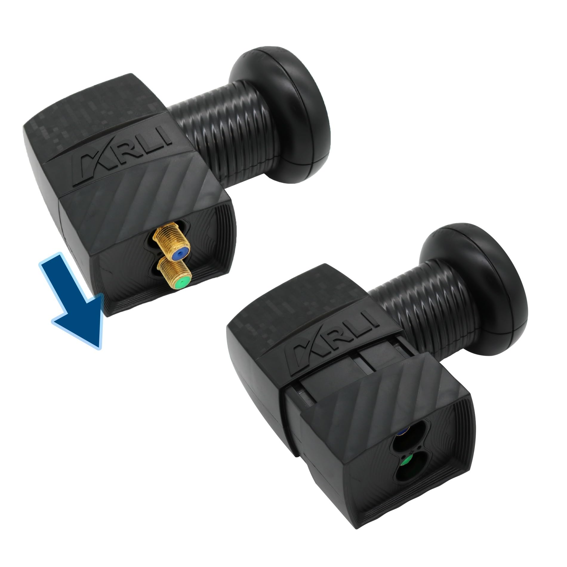 Antena satelitarna 60 cm HD Twin LNB 15 m Koaxialkabel 135 dB Satfinder 2 F-Stecker Digital 2 Teilnehmer UHD 4K