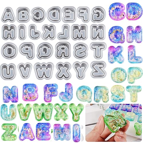 26 Pack Small Matte Letter Mold Set - Alphabet, Animal