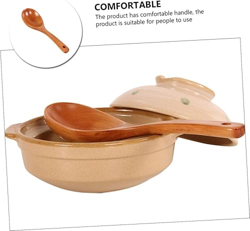 Miniatura 4 de Yardwe Cuchara de madera de cocina Cuchara de avena de madera Postre China Cucharas de ensalada de madera