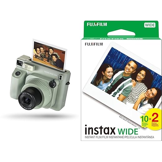FUJIFILM INSTAX Wide 400 Instant Camera, with 20 Exposures