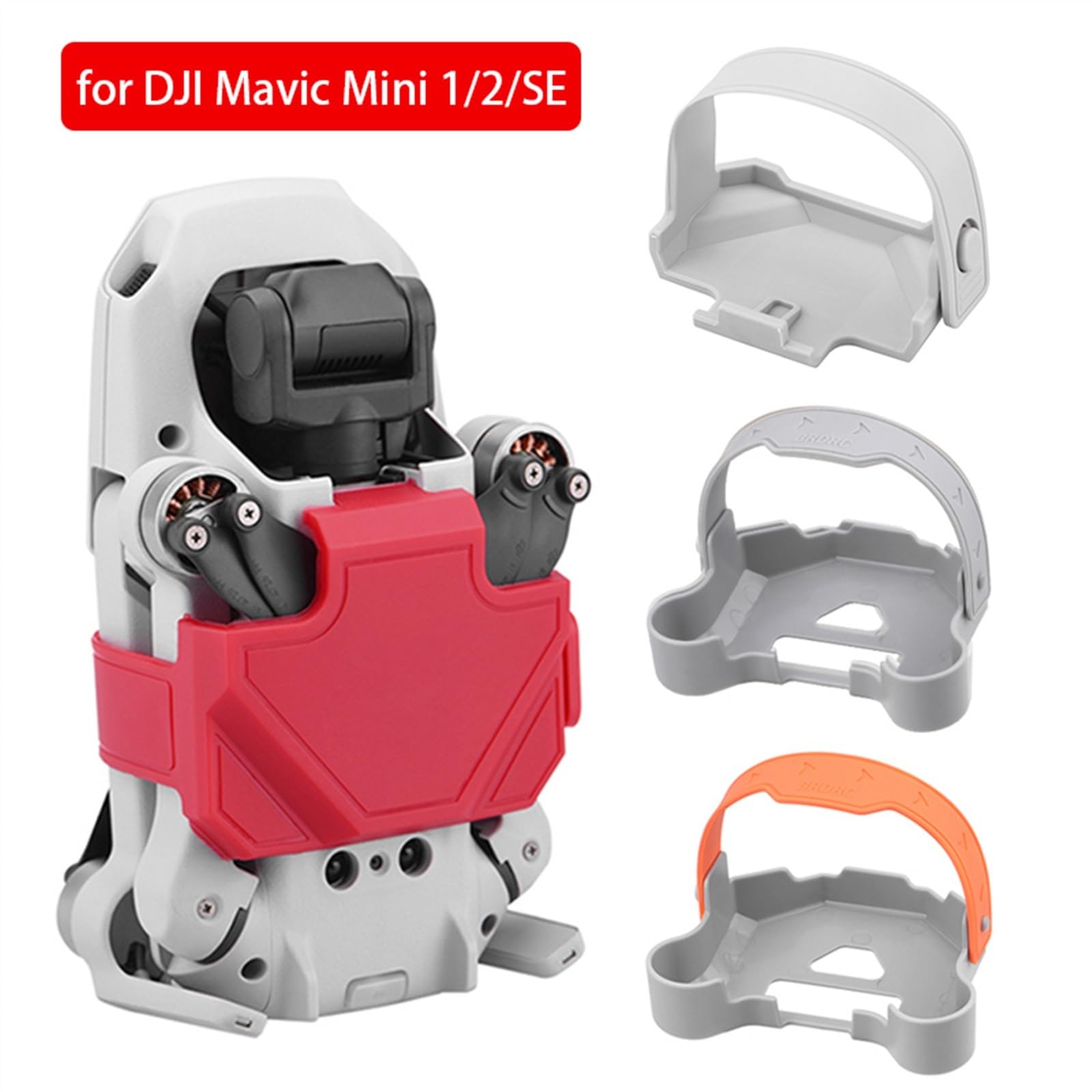 Dioche Supporto In TPR Per Eliche Mavic Mini 1/2 – Fermo Per Pale Grigio, Fissaggio Per Trasporto Drone