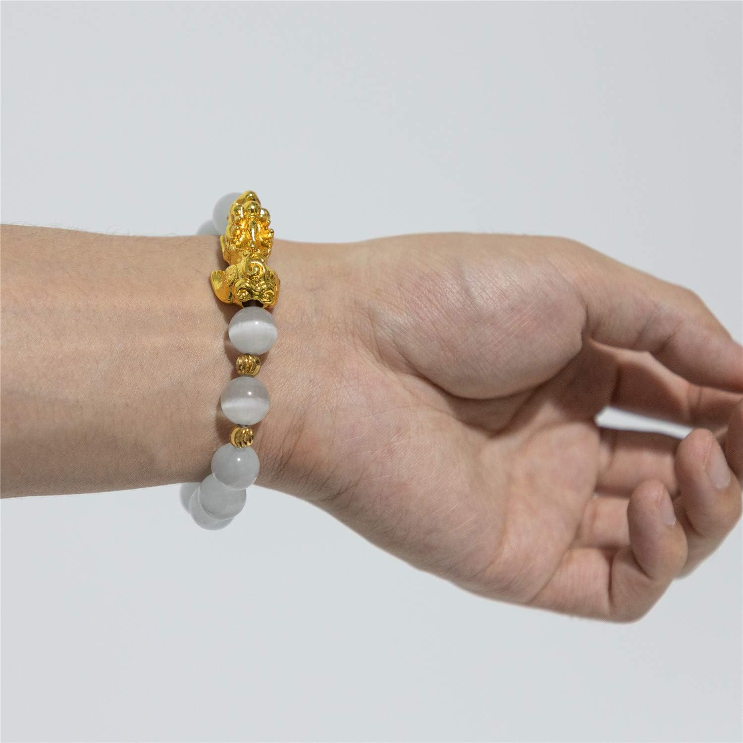 Miniatura 8 de ZenBless Feng Shui Bracelet for Women Natural Tiger Eye Bracelet 18k Gold Plated Pixiu Bracelet Yoga Mala Beads Good Luck Friendship Bracelets for