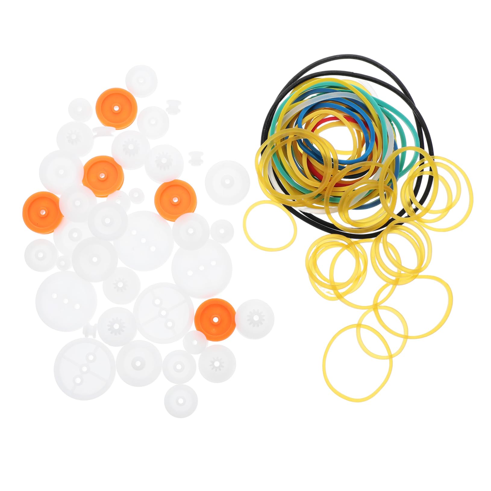 NAMOARLY Motor Pulleys Plastic Gear Kit Timing Belt Pulley Assortment for DIY Vehicle Airplane