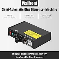 Walfront Semi-Automatic Glue Dispenser Machine - 0.01ml Precision Timer Controller for Solder Paste, Sealants & Viscous Adhesives (AC110V)