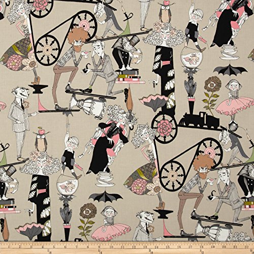 Alexander Henry The Ghastlies A Ghastlie End Taupe Fabric By The Yard