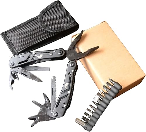 Miniatura 5 de Alicates multiherramienta para abridor de botellas multiherramienta, cuchillo de bolsillo, destornillador, multiherramientas para exteriores,