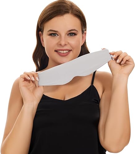 Miniatura 7 de ALASKA BEAR Máscara para dormir con diseño de diadema, antifaz para mujeres y hombres, 100% opaca para meditación, entrenamiento, viajes, todas las