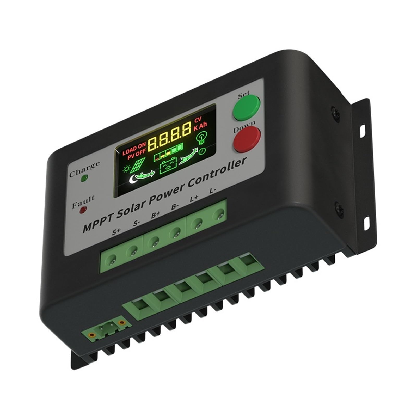 Contrôleur Solaire 10A20A MPPT Système De Production D'énergie Photovoltaïque Charge/décharge Buck(20A)
