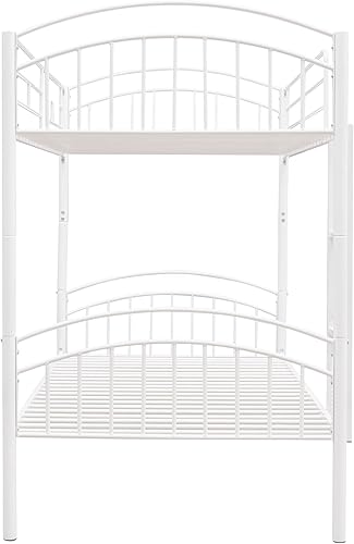 Miniatura 6 de Harper & Bright Designs Litera de metal individual sobre individual, literas de metal resistente, se puede dividir en dos camas, litera de metal