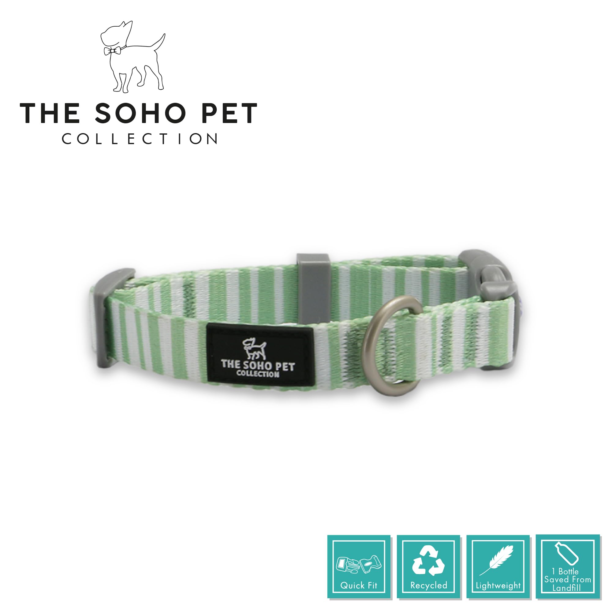 Ancol Round Dog Collar Stripe Patterned - Image 3