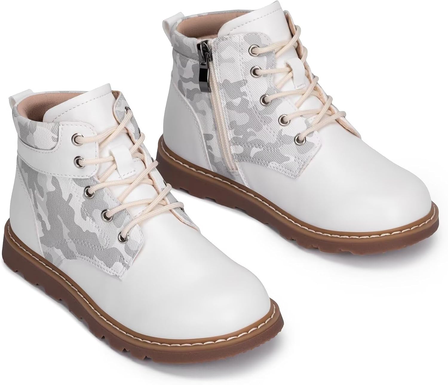 Frank Mully Kids Ankle Boots Boys Girls Outdoor Booties Kids Comfort Work Boot Lace Up Hiking Shoes (Toddler/Little Kid/Big Kid) - Image 7