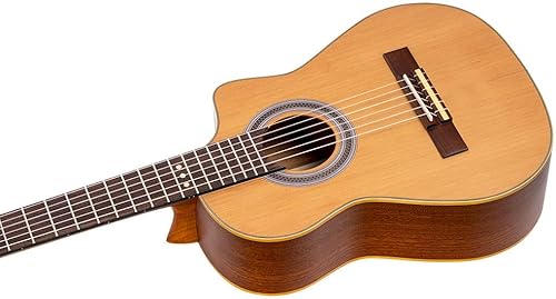 Miniatura 3 de Requinto Series Pro - Guitarra acústica eléctrica de nailon con bolsa