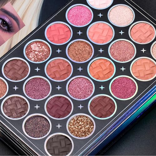 Paleta do twarzy, cienie do powiek, 48 kolorów, styl książki, zestaw do makijażu, błyszczący cieni do powiek, na co dzień, impreza, podróże, wakacje, urodziny, praca, ślub, imprezy dla kobiet