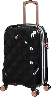 St Tropez Trois 21" Hardside Carry-On 8 Wheel Expandable Spinner, Black