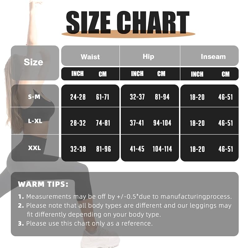 Leafigure 2-Pack High Waist Capri Yoga Leggings for Women Black image 6
