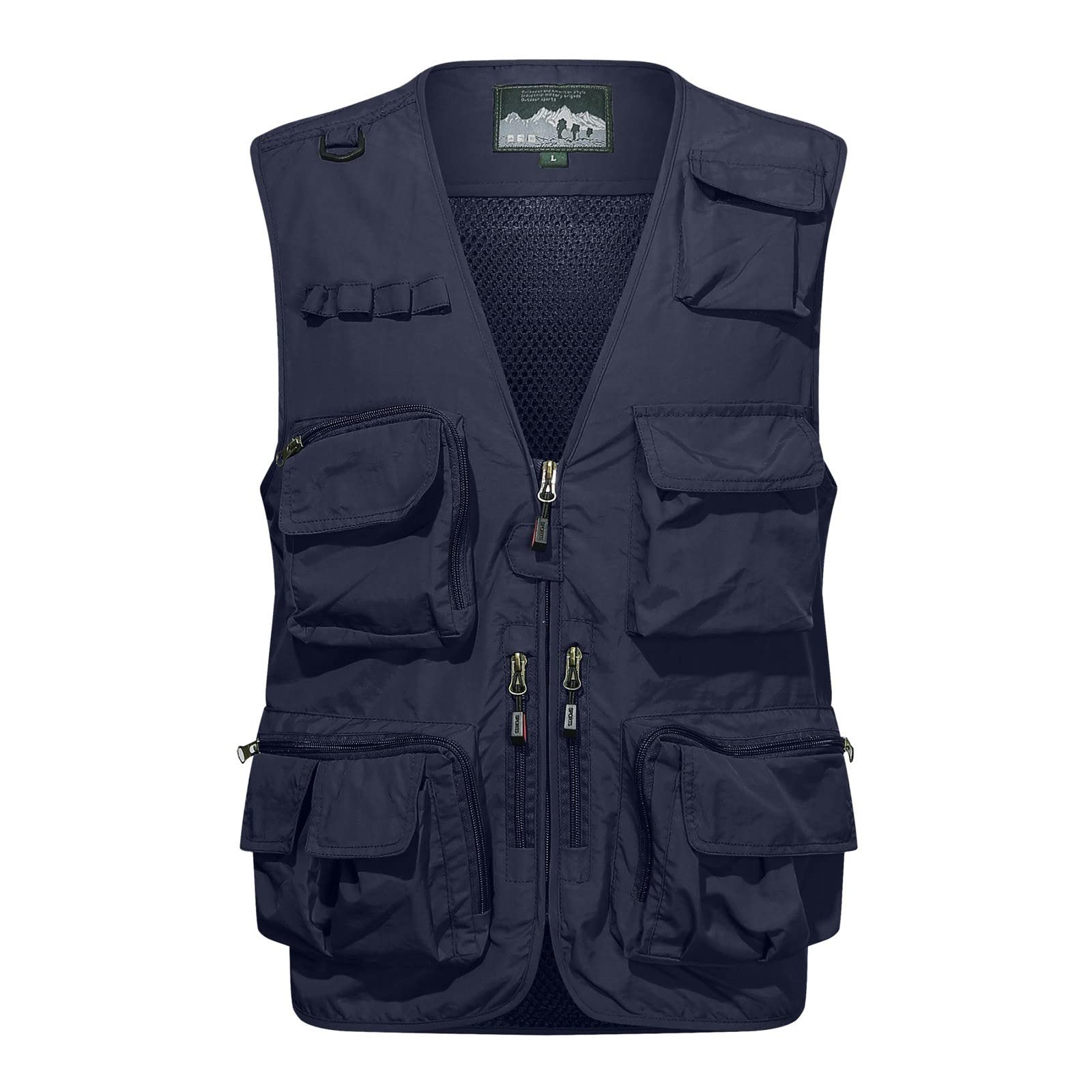 Chaleco multifuncional de hombre para evitar cargar mochilas pesadas 6