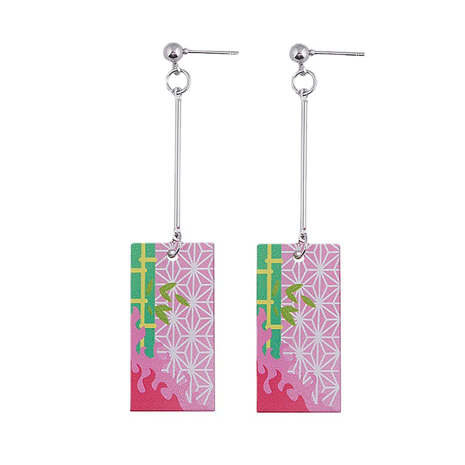 Boucles D'oreilles Clips Kimetsu No Yaiba (Demon Slayer) - Neuf Avec étiquettes - Expédition Depuis Paris