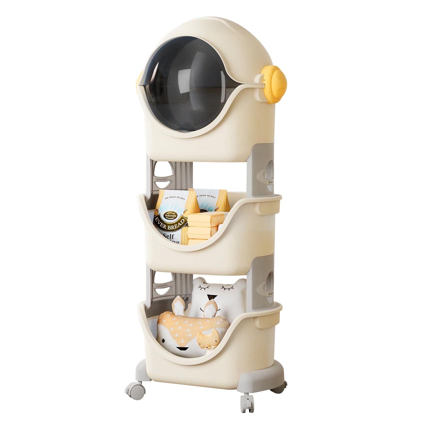Amazon.com: UNICOO® Kids Spaceman Toy Storage Organizer, 3-Tier