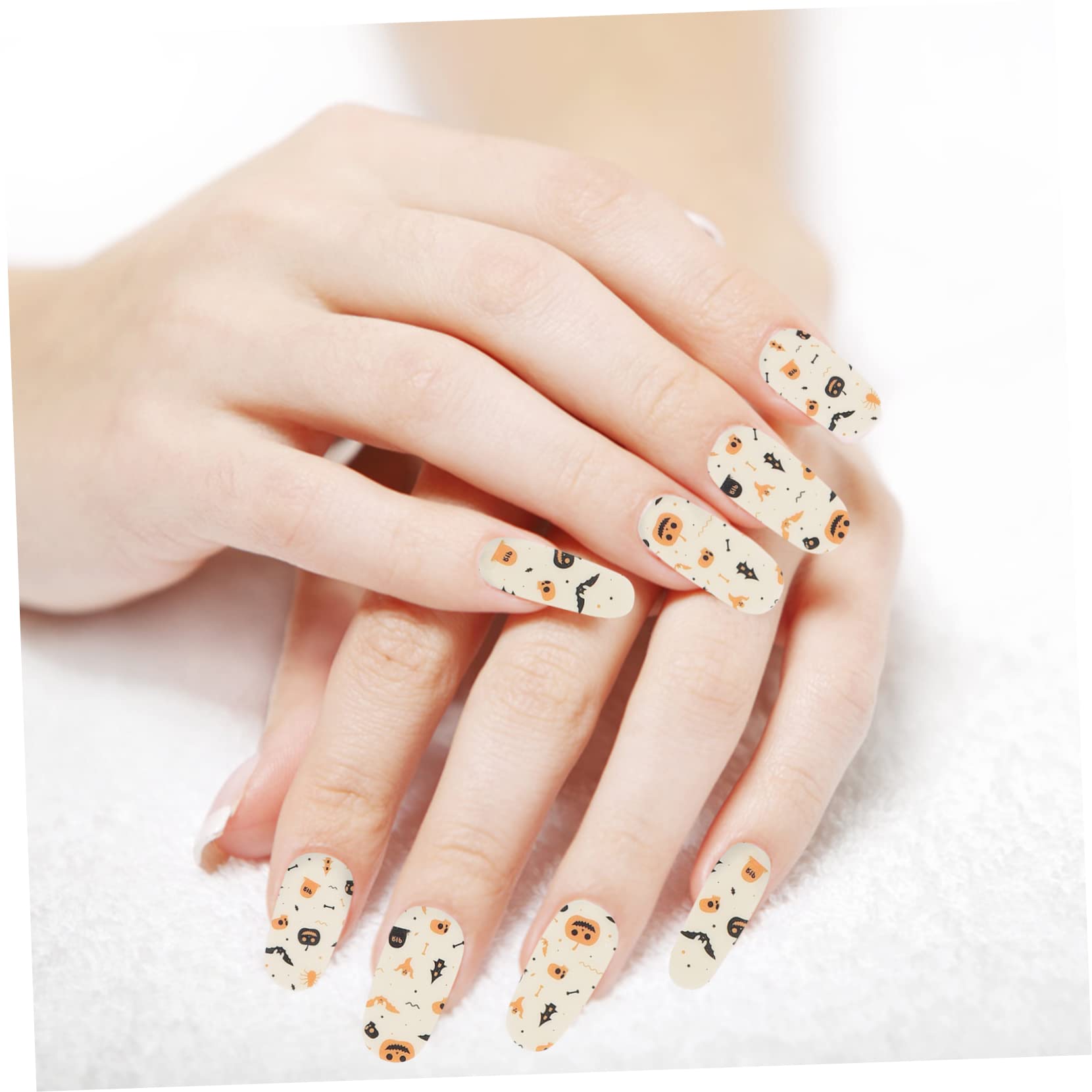 Ipetboom 50fogli Adesivi Per Unghie Halloween Stickers e Decorazioni Autoadesive Per Nail Art Facili Applicare Per Halloween e Manicure Festive