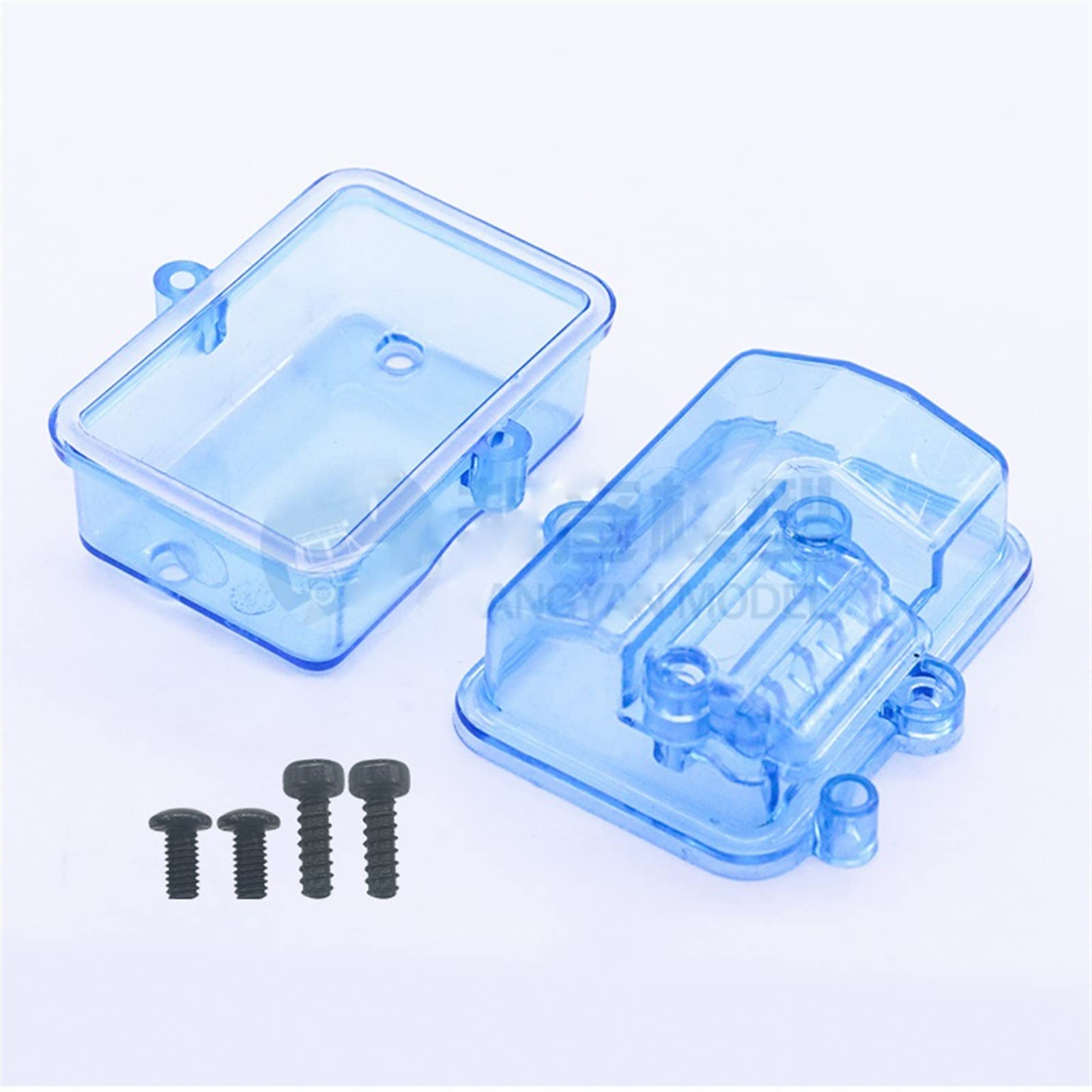 DingMotuo 1PCS 523539mm Sealed Waterproof Receiver Box - Plastic Equipment Case for RC Boat/Cars, Ideal for Storage Accessories