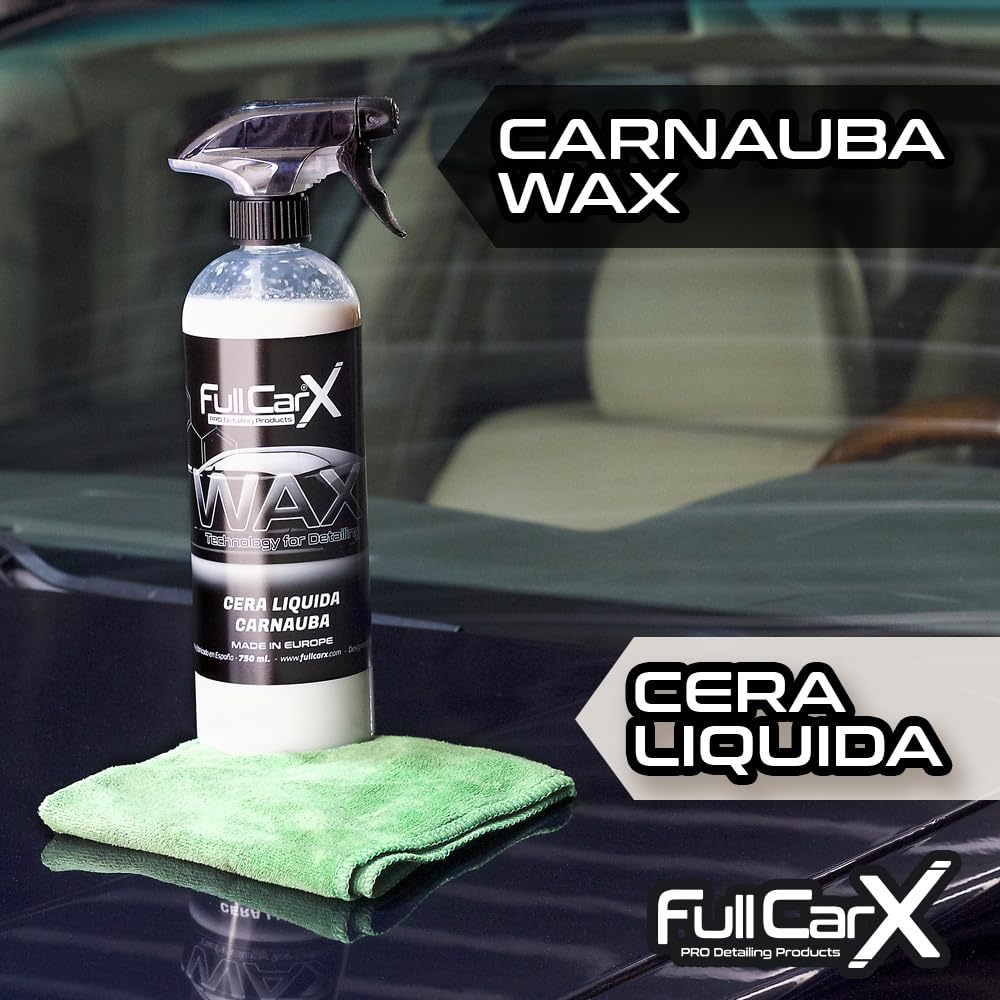 FULLCARX Wax Technology 5L Cera Carnauba Liquida Lucida Auto, Super Gloss Coating Protezione Duratura, Potenza Idrofobica, Facile Applicazione, Lavaggio a Secco, Prodotto Professionale Detailing