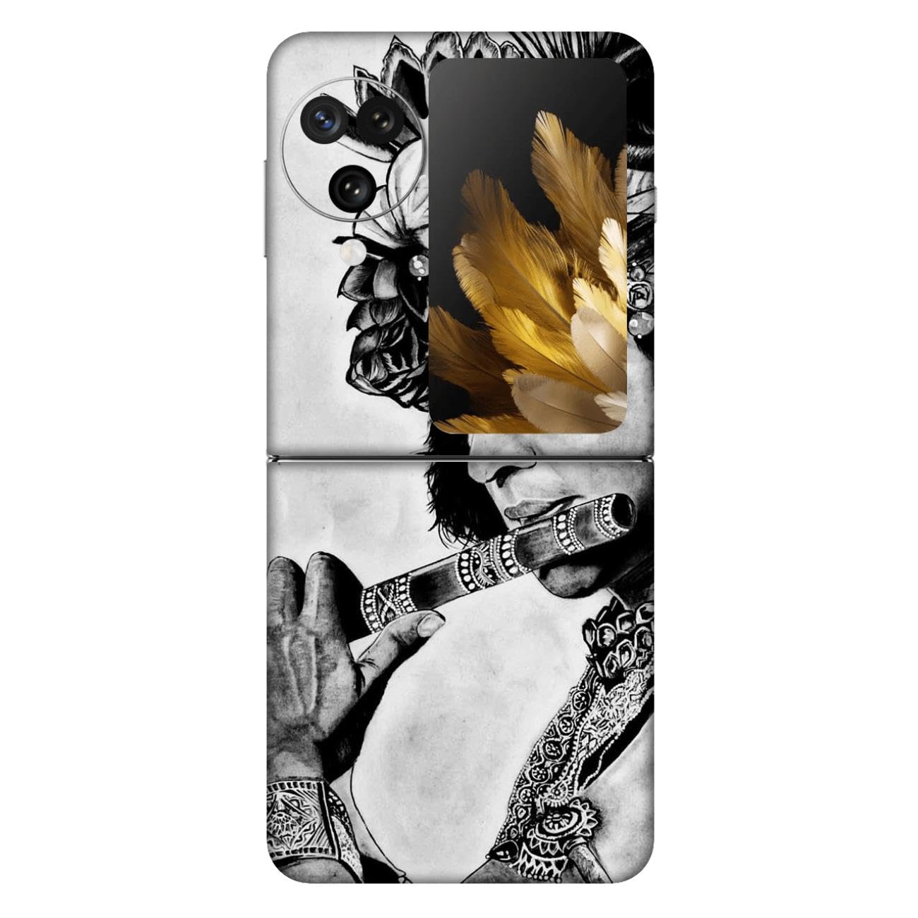 SKINADDA Mobile Skin Sticker Compatible with Oppo FIND N3 FLIP Skin Not Back Cover, Camera & Back Protector Mobile Skin Wrap; Oppo FIND N3 FLIP-JAM-188-image-39