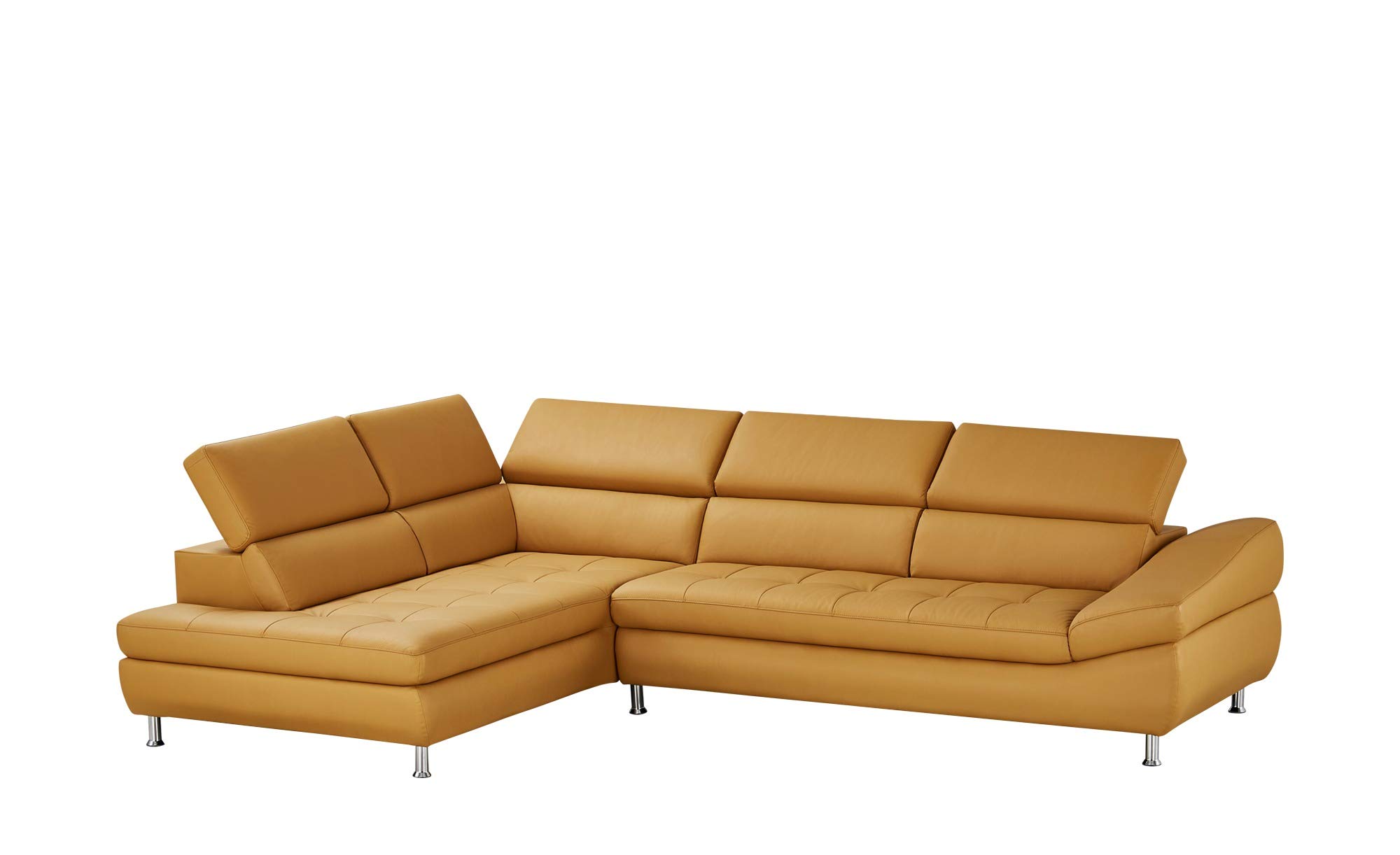 INLENDISH Fireferry lshape 5 Seater Leatherette Sofa Set (RHS) | Comfortable Living Room | Luxurious Sofa - (Light Brown) 1