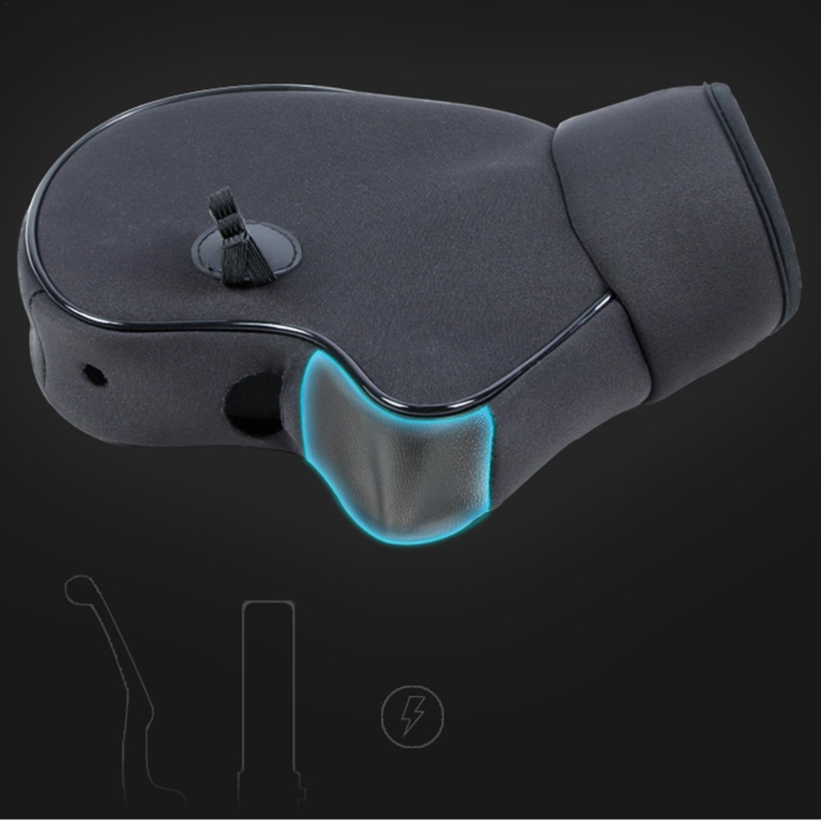 Mitaines de guidon - Manchons de moto coupe-vent, Chauffe-guidons de motoneige | Mitaines de guidon imperméables avec forme tridimensionnelle, mitaines résistantes aux intempéries pour moto d'équitati