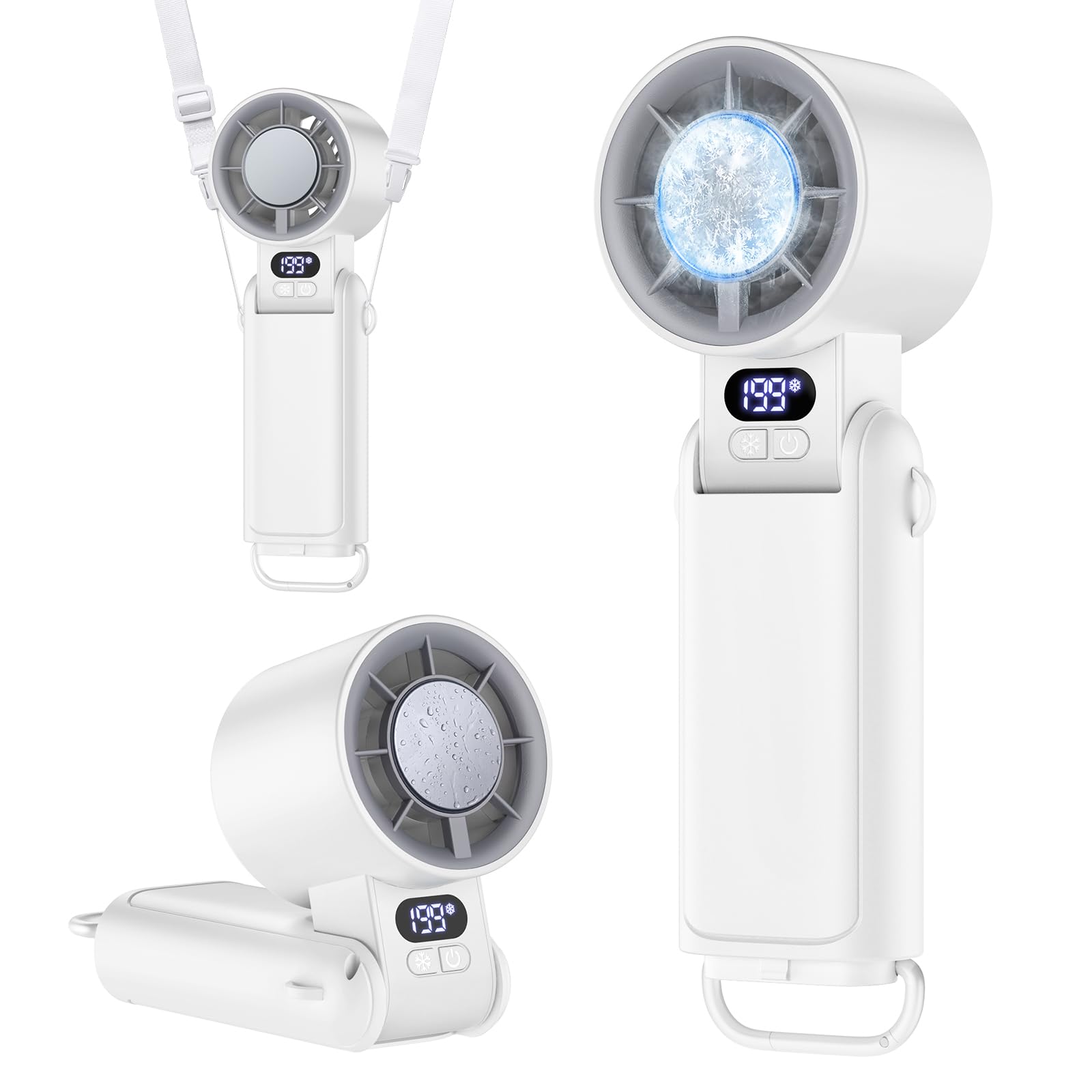 MoKo Portable Cooling Fan with Ice Cooler Plate, 6000mAh