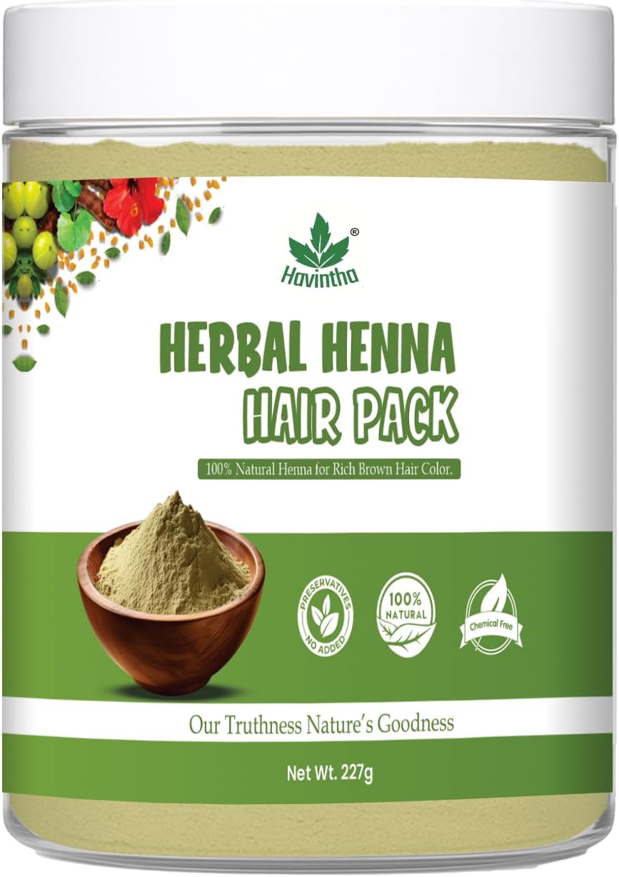 Natural Herbal Henna Hair Pack 11 Herbs Mix Mehandi Powder (227 G) |